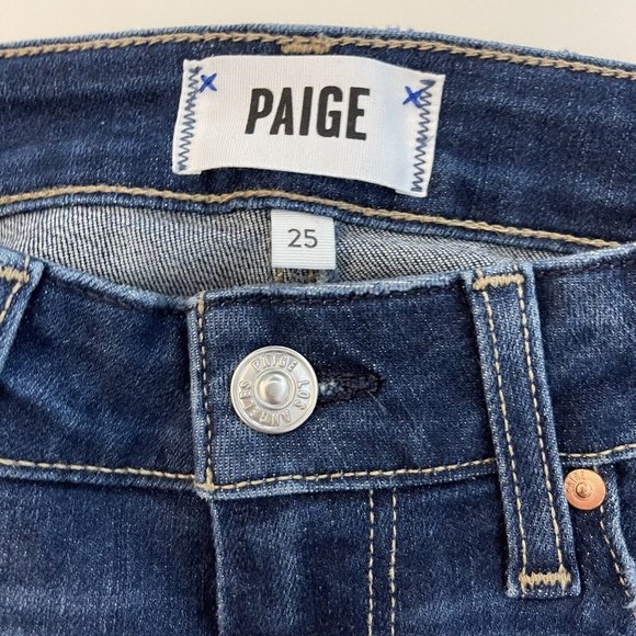 Paige Verdugo Ankle Jeans Womens Size 25 Skinny Dark Wash - Picture 2 of 9